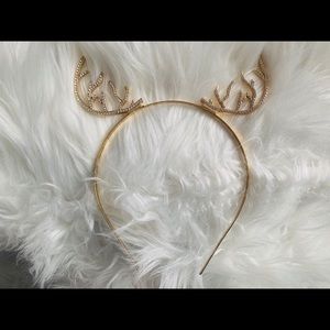 Sparkly Deer Antler Headband